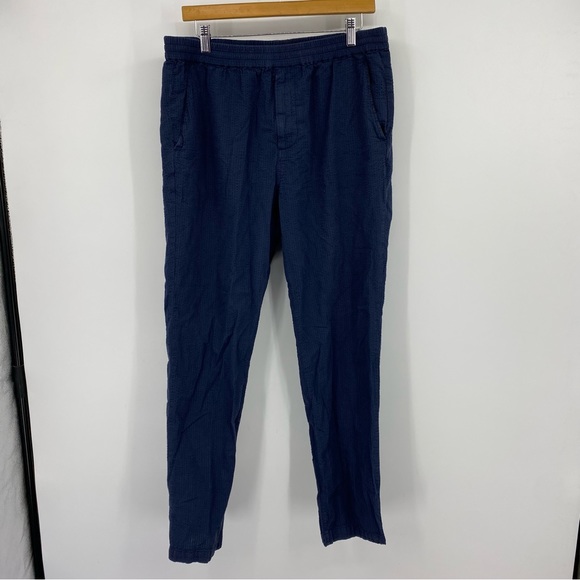 Outerknown Blue Linen Blend Pants Large - Picture 1 of 10